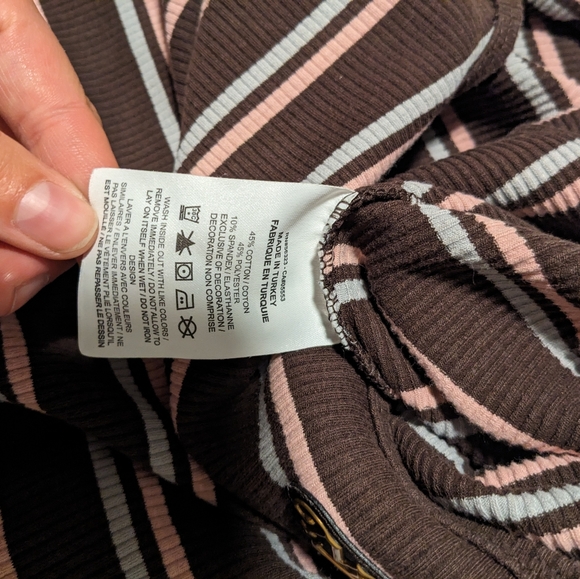 Nike brown striped casual dress (size M) - Picture 11 of 11